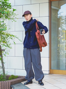 「CULLNI（クルニ）のアイテム」を使った、idakaさん（メンズ・171cm）の秋コーディネート
