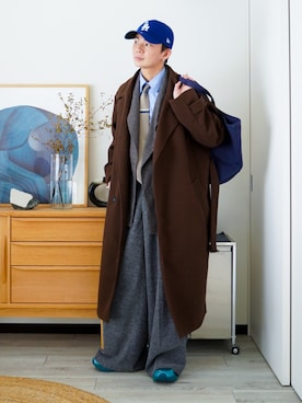 「アイテム（ピアス（片耳用））」を使った、idakaさん（メンズ・172cm）の秋コーディネート