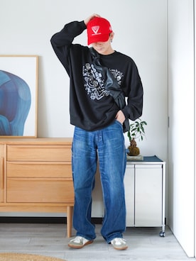 「INTERPLAY（インタープレイ）のアイテム」を使った、idakaさん（メンズ・171cm）の秋コーディネート