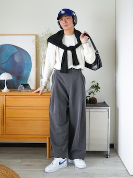 「LUENNA（ルエナ）のアイテム」を使った、idakaさん（メンズ・172cm）の春コーディネート