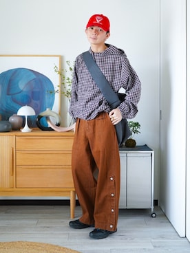 「アイテム（ピアス（片耳用））」を使った、idakaさん（メンズ・172cm）の夏コーディネート