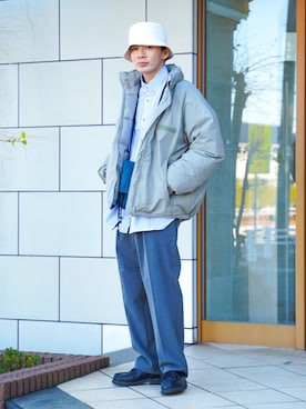 「Paraboot（パラブーツ）のアイテム（ブーツ）」を使った、idakaさん（メンズ・171cm）の冬コーディネート