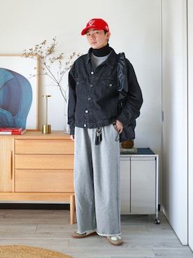 「Confirm（コンファーム）のアイテム（ジャケット/アウター）」を使った、idakaさん（メンズ・171cm）の冬コーディネート