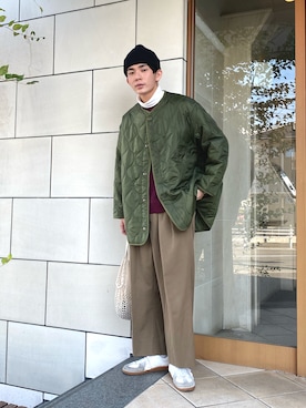 「NEAT（ニート）のアイテム（パンツ）」を使った、idakaさん（メンズ・171cm）の秋コーディネート