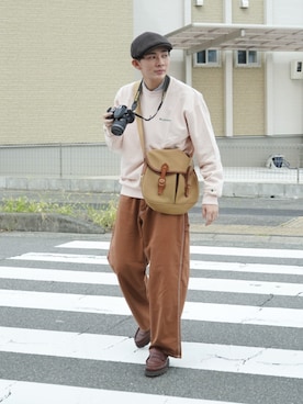 「アイテム（ローファー）」を使った、idakaさん（メンズ・171cm）の秋コーディネート