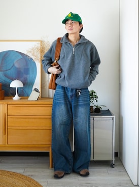 「LUENNA（ルエナ）のアイテム（パンツ）」を使った、idakaさん（メンズ・172cm）の秋コーディネート
