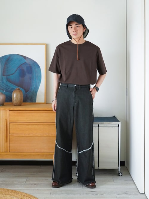 EXTRA FINE COTTON BASIC TEE -SLIM CROPPED FIT-