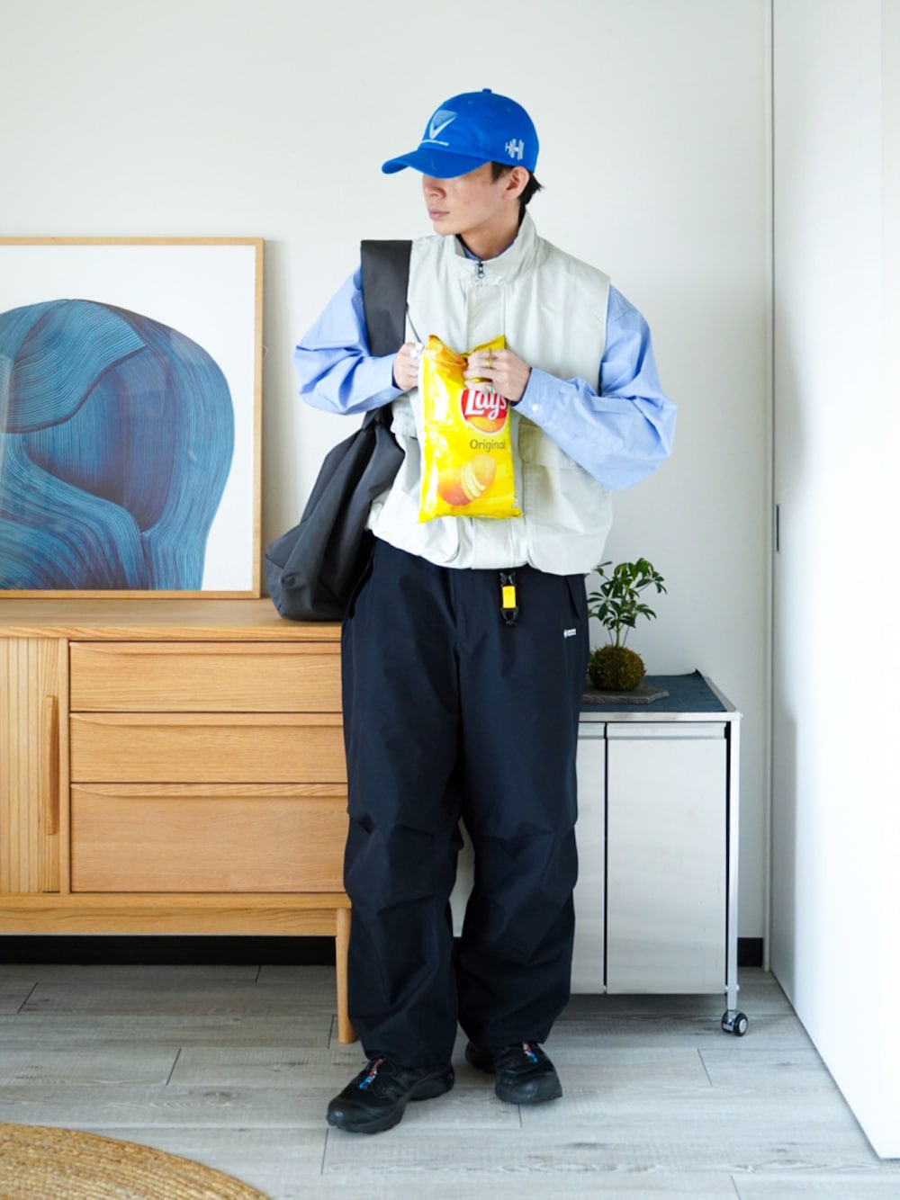 FREAK’S STORE◆ナイロンベスト/FREE/ナイロン/BLK/F22-TKF-7// FREAK'S STORE(フリークスストア) / ナイロンベスト/FREE