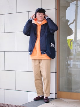 「Scye（サイ）のアイテム（パンツ）」を使った、idakaさん（メンズ・171cm）の春コーディネート