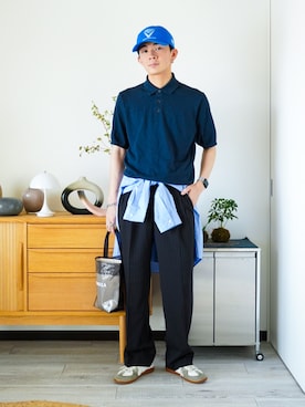 「アイテム（ハンドバッグ）」を使った、idakaさん（メンズ・172cm）の夏コーディネート