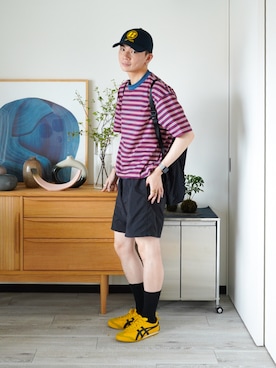 「アイテム（ピアス（片耳用））」を使った、idakaさん（メンズ・172cm）の夏コーディネート