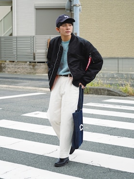 「marka（マーカ）のアイテム」を使った、idakaさん（メンズ・171cm）の秋コーディネート