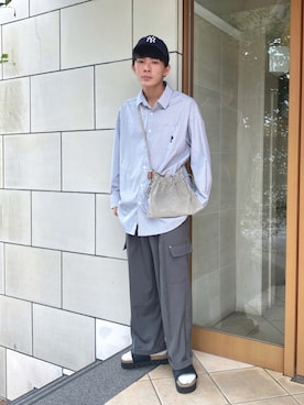 「CREARE -LINO-（クレアーレリノ）のアイテム（パンツ）」を使った、idakaさん（メンズ・171cm）の秋コーディネート