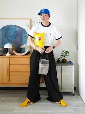 「アイテム（ピアス（片耳用））」を使った、idakaさん（メンズ・172cm）の夏コーディネート