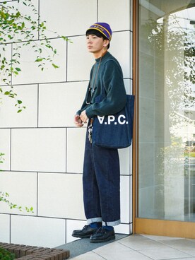 「NEAT（ニート）のアイテム」を使った、idakaさん（メンズ・171cm）の秋コーディネート