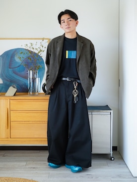 「アイテム（その他アウター）」を使った、idakaさん（メンズ・172cm）の秋コーディネート