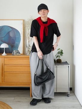 「アイテム（ピアス（片耳用））」を使った、idakaさん（メンズ・172cm）の春コーディネート