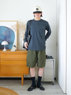 「AMERICAN NEEDLE（アメリカンニードル）のアイテム」を使った、idakaさん（メンズ・172cm）の秋コーディネート