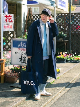 「MONKEY TIME（モンキータイム）のアイテム（パンツ）」を使った、idakaさん（メンズ・171cm）の冬コーディネート