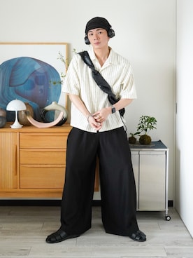 「アイテム（ピアス（片耳用））」を使った、idakaさん（メンズ・172cm）の夏コーディネート