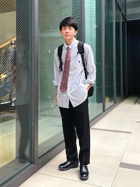 「CREARE -LINO-（クレアーレリノ）のアイテム（パンツ）」を使った、idakaさん（メンズ・171cm）の秋コーディネート