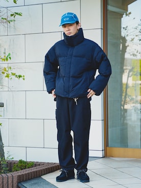「マイベストコーデ2023」｜「アイテム（モカシン/デッキシューズ）」を使った、idakaさん（メンズ・171cm）の冬コーディネート