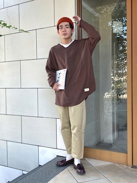 「MinoriTY（マイノリティ）のアイテム（スウェット）」を使った、idakaさん（メンズ・171cm）の秋コーディネート