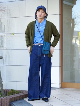 「Graphpaper（グラフペーパー）のアイテム」を使った、idakaさん（メンズ・171cm）の冬コーディネート