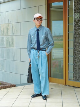「1LDK（ワンエルディーケー）のアイテム」を使った、idakaさん（メンズ・171cm）の春コーディネート