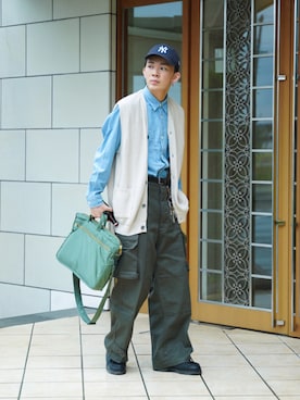 「Paraboot（パラブーツ）のアイテム（その他シューズ）」を使った、idakaさん（メンズ・171cm）の春コーディネート