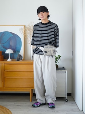 「SALOMON（サロモン）のアイテム」を使った、idakaさん（メンズ・172cm）の夏コーディネート