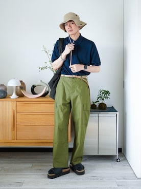 「アイテム（その他シューズ）」を使った、idakaさん（メンズ・172cm）の夏コーディネート