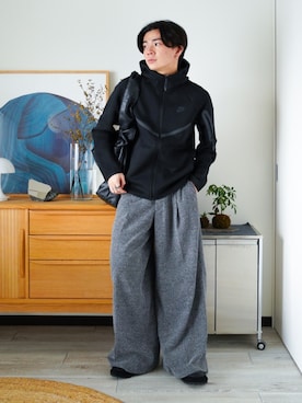 「アイテム（ピアス（片耳用））」を使った、idakaさん（メンズ・172cm）の秋コーディネート