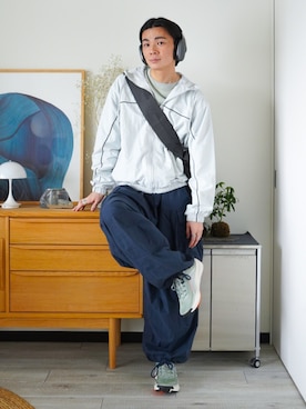 「NIKE（ナイキ）のアイテム（ジャケット/アウター）」を使った、idakaさん（メンズ・172cm）の春コーディネート