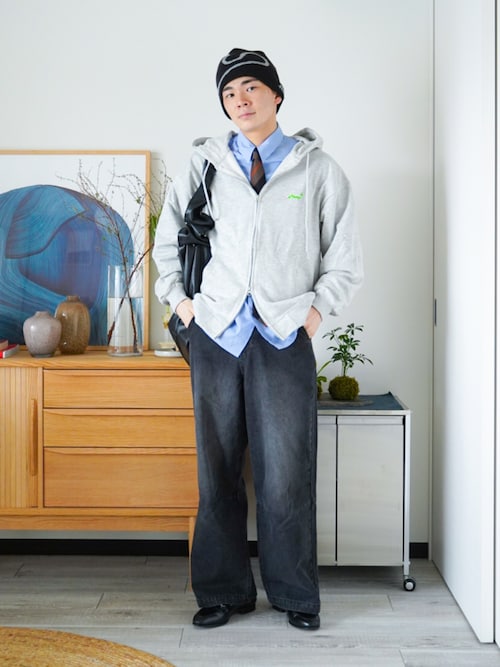 Wide straight dart denim / ワイドストレートダーツデニム