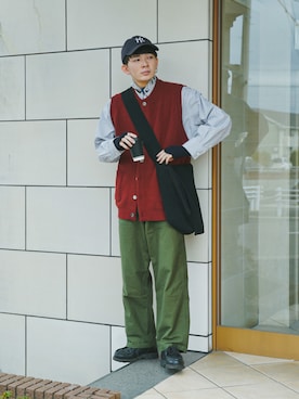 「Paraboot（パラブーツ）のアイテム（その他シューズ）」を使った、idakaさん（メンズ・171cm）の冬コーディネート