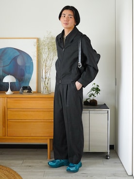 「アイテム（ピアス（片耳用））」を使った、idakaさん（メンズ・172cm）の春コーディネート