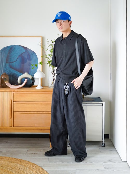 T/C BASIC HALF SLEEVE KNIT SHIRT