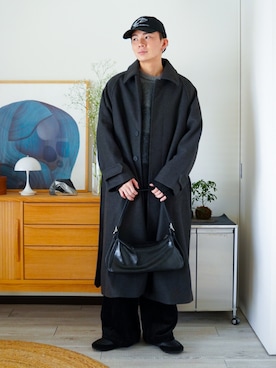 「アイテム（ピアス（片耳用））」を使った、idakaさん（メンズ・172cm）の冬コーディネート