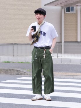 「ANGIE（アンジー）のアイテム」を使った、idakaさん（メンズ・171cm）の春コーディネート