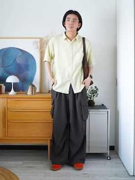「LUENNA（ルエナ）のアイテム」を使った、idakaさん（メンズ・172cm）の夏コーディネート