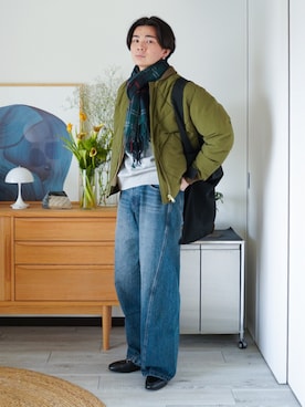 「アイテム（アクセサリー）」を使った、idakaさん（メンズ・172cm）の冬コーディネート