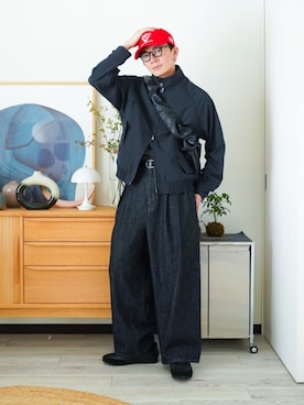 「アイテム（ピアス（片耳用））」を使った、idakaさん（メンズ・172cm）の夏コーディネート