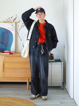 「Confirm（コンファーム）のアイテム（ジャケット/アウター）」を使った、idakaさん（メンズ・171cm）の秋コーディネート