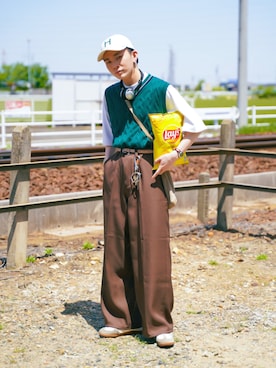 「EDWIN（エドウィン）のアイテム」を使った、idakaさん（メンズ・171cm）の春コーディネート