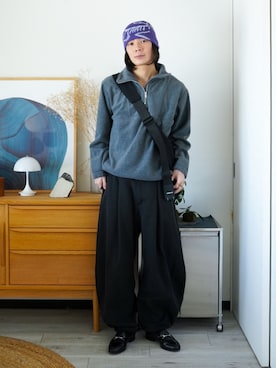 「LUENNA（ルエナ）のアイテム」を使った、idakaさん（メンズ・172cm）の秋コーディネート