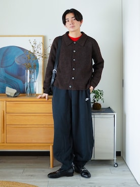 「アイテム（ピアス（片耳用））」を使った、idakaさん（メンズ・172cm）の秋コーディネート