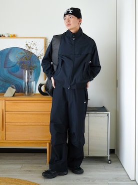 「アイテム（ブルゾン）」を使った、idakaさん（メンズ・172cm）の秋コーディネート