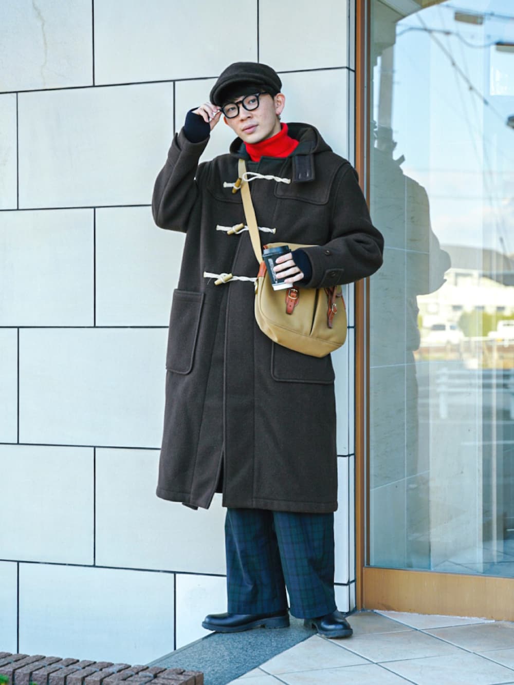 LENO ブラック ダッフルコート LENO ”DUFFLE COAT” BLACK×BLACK 【UNISEX】 | SIGNAL GARMENTS