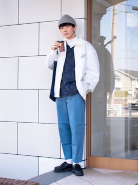 「MONKEY TIME（モンキータイム）のアイテム（パンツ）」を使った、idakaさん（メンズ・171cm）の春コーディネート